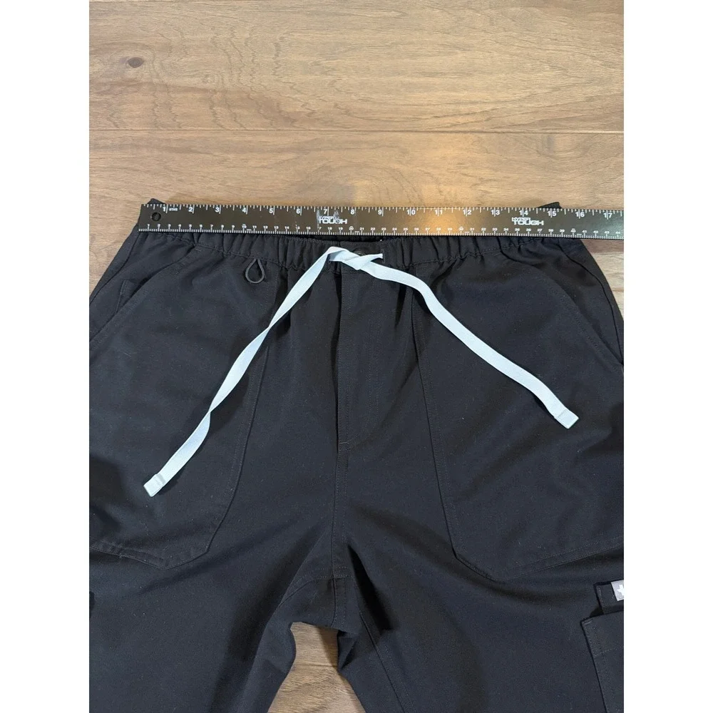 FIGS Cairo Cargo Scrub Pants Mens‎ Medium Black Technical Collection 1000200R